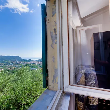 309b - Casa Mirella, Relax Con Vista Su Mare E Natura, 7 Minuti Di Auto Dal Centro E Dal Mare E Di Lägenhet *